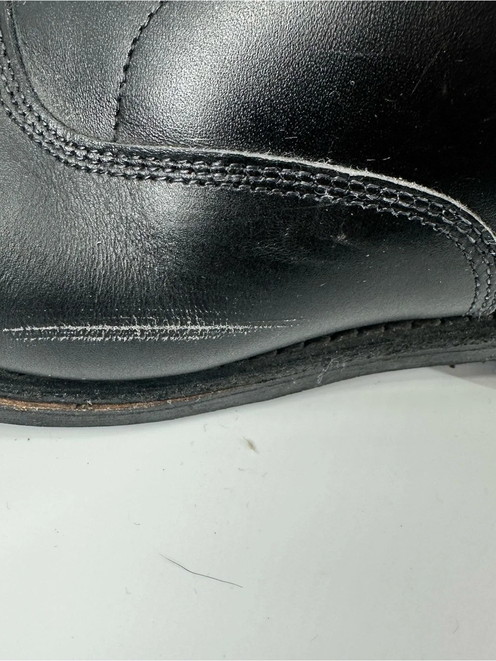 Allen Edmonds Port Washington Men Size 10.5 EEE Oxford Dress Shoes Black Leather